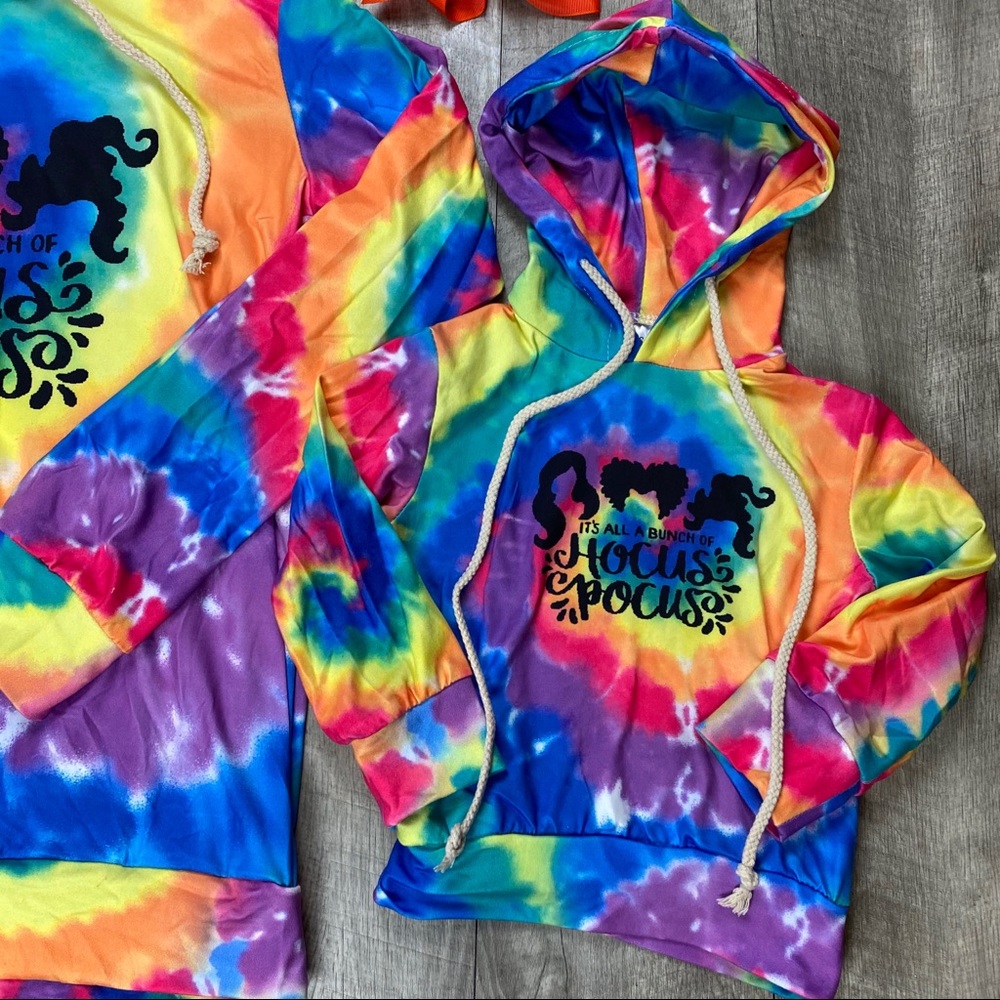 Its All A bunch of Hocus Pocus Tie Dye hoodie - Picture 3 of 3